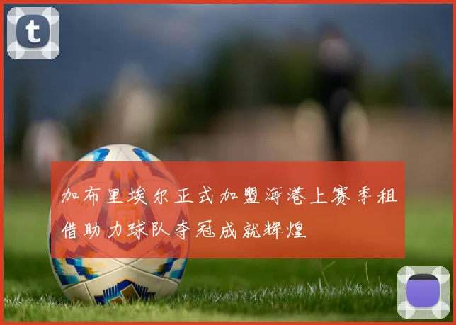 加布里埃尔正式加盟海港上赛季租借助力球队夺冠成就辉煌